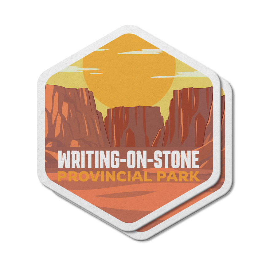 Writing-on-Stone Alberta Provincial Park Waterproof Vinyl Sticker, Canada Parks