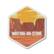 Writing-on-Stone Alberta Provincial Park Waterproof Vinyl Sticker, Canada Parks