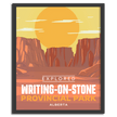 Writing-on-Stone Provincial Park 'Explored' Poster, Canada Parks
