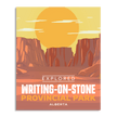 Writing-on-Stone Provincial Park 'Explored' Poster, Canada Parks