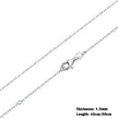 Timeless Elegance: 925 Sterling Silver Adjustable Necklace Chain For Women