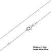 Timeless Elegance: 925 Sterling Silver Adjustable Necklace Chain For Women