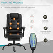 Declan Executive Office Chair with 7-Point Massage and Reclining Features-Black