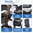 EZee Life X Frame Rollator CH3011 | Lightweight 4-Wheel Walker with Seat Canada