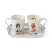 Royal Worcester - Ensemble tasse et plateau - Il n'y a pas de place comme chez soi