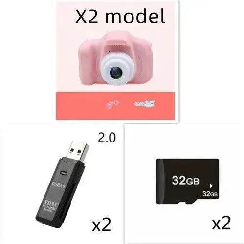 X2 HD Mini Children Cartoon Kids Digital Camera