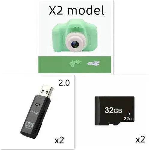 X2 HD Mini Children Cartoon Kids Digital Camera