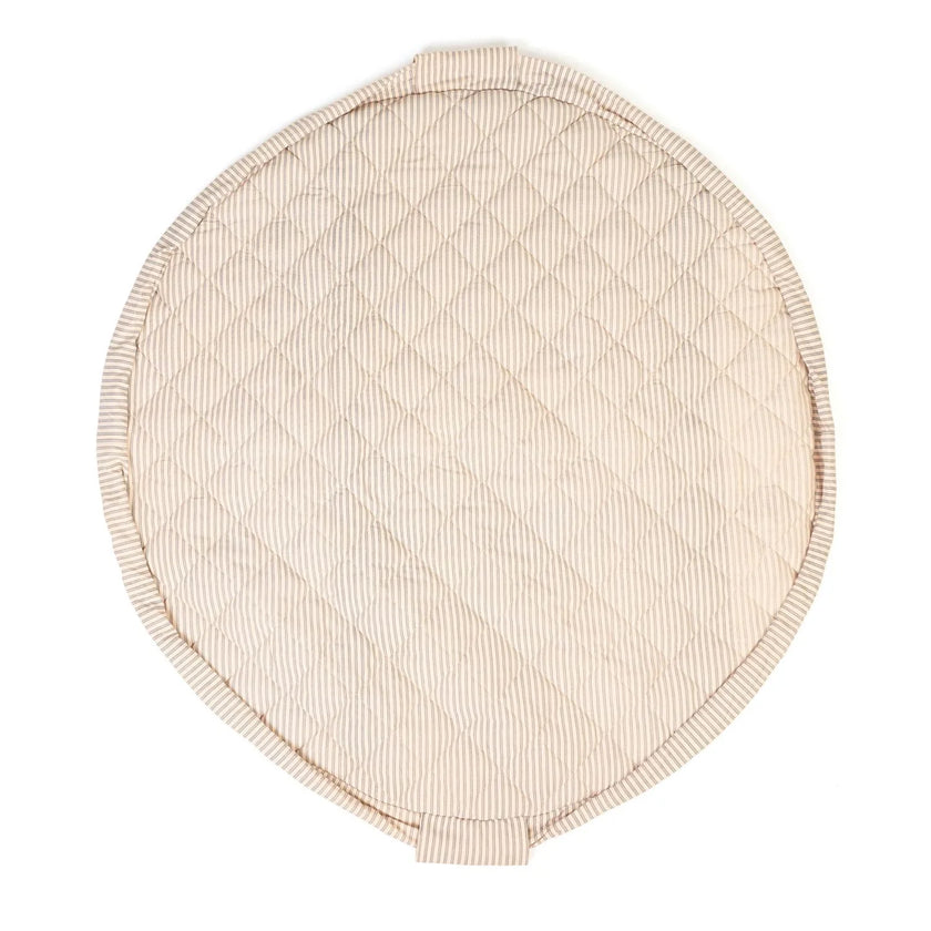 Organic Soft Babymat & Bag | Blue Stripes | play&go