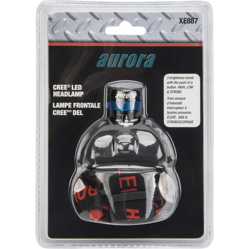 Cree® Headlamp, LED, 120 Lumens, 6 Hrs. Run Time, AAA Batteries