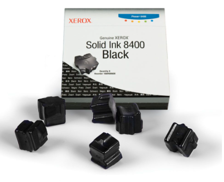 Phaser 8400 Black Solid Ink Pack (6 Sticks) 108R00608