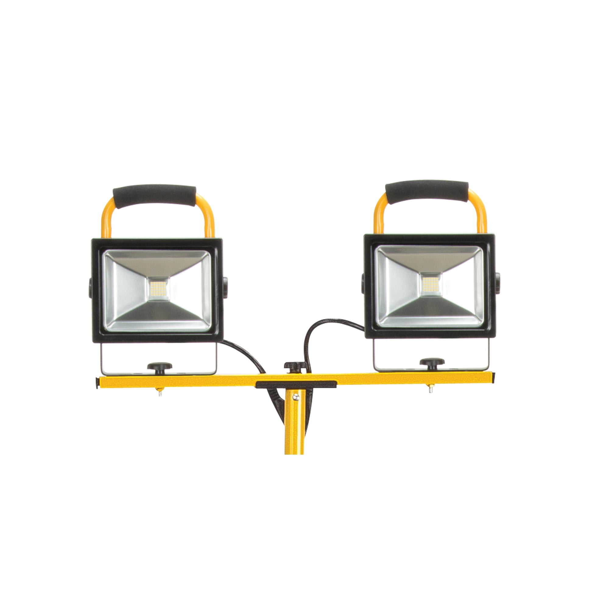 Twin-Head Work Light, LED, 40 W, 4800 Lumens, Aluminum Housing