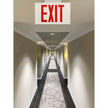 Exit Sign, LED, Battery Operated/Hardwired, 12-1/5