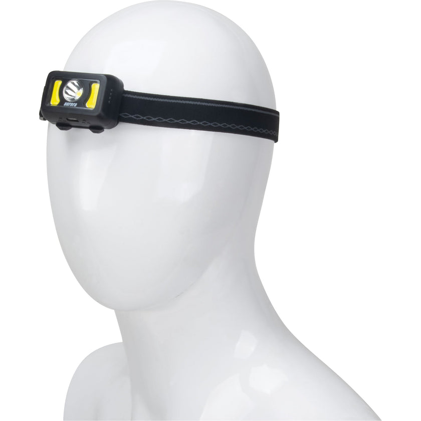 Headlamp, LED, 350 Lumens, 2 Hrs. Run Time, Rechargeable Batteries