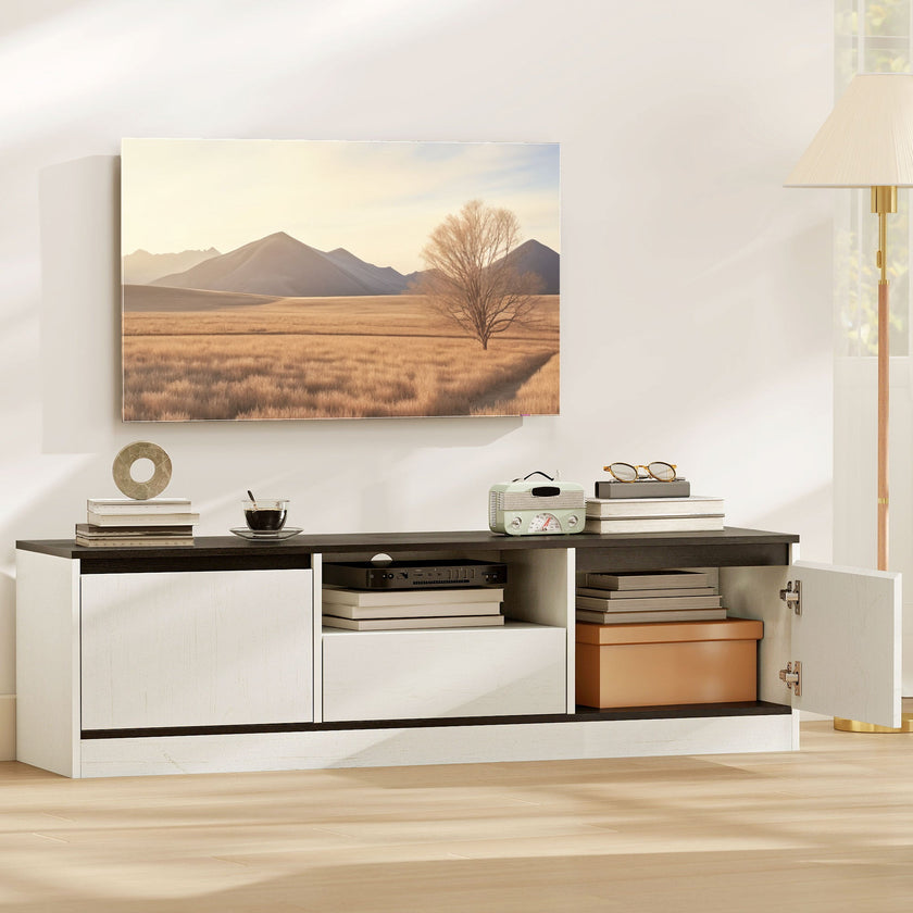 Palmer TV Stand for 55-65 Inch TVs-White