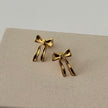 Yasmine Bow Studs- Gold