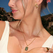 Yasmine Bow Studs- Gold