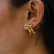 Yasmine Bow Studs- Silver