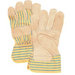 Gants de travail Fitters Patch, taille L, paume en cuir de vachette pleine fleur, doublure intérieure en coton.