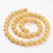 Mashan Yellow Jade Gemstone Beads