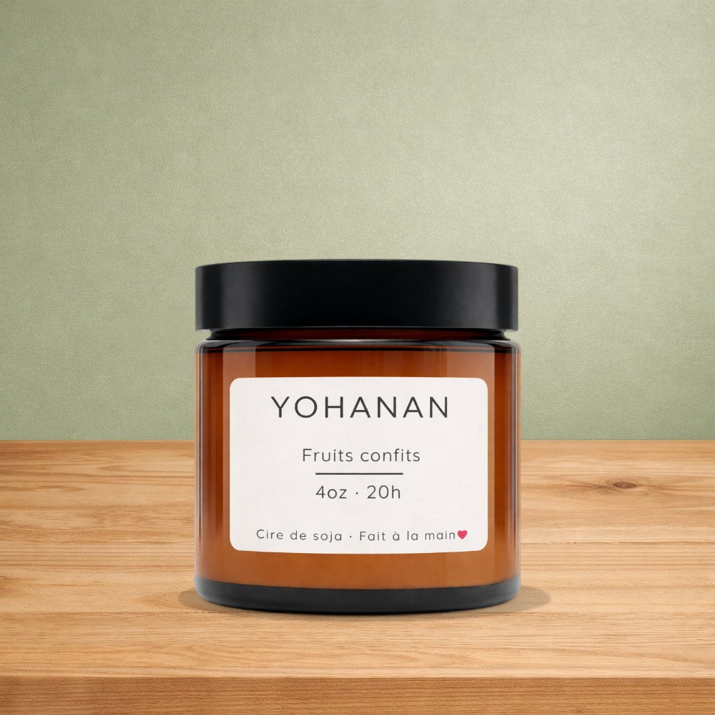 Bougie de soya YOHANAN fruits confits