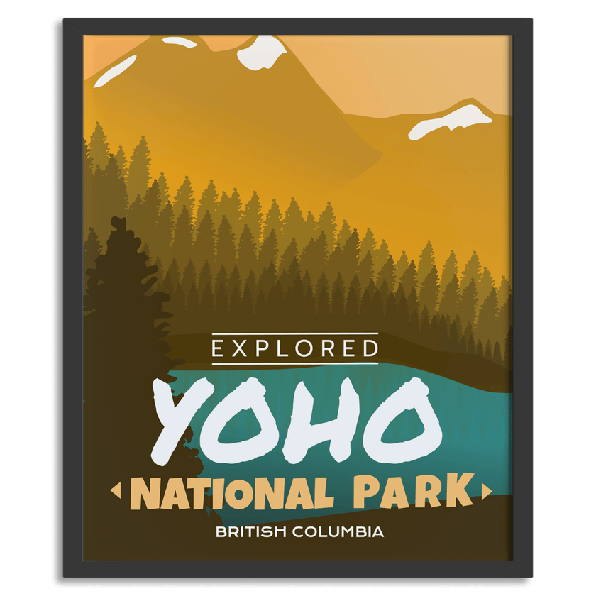 Yoho National Park 'Explored' Poster, Canada Parks