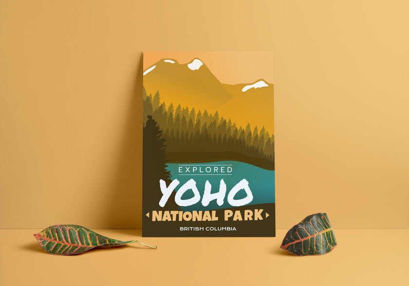 Yoho National Park 'Explored' Poster, Canada Parks