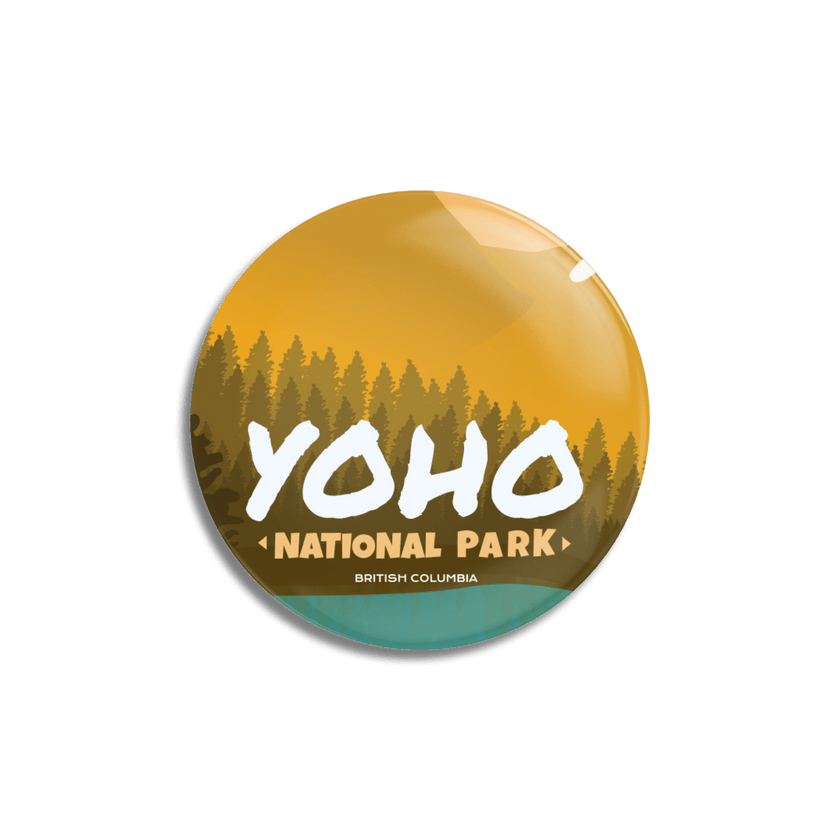 Yoho National Park of Canada Pinback Button, Canada Parks