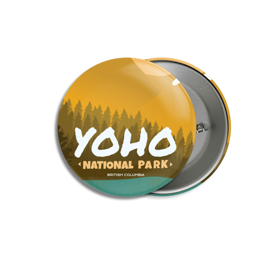 Yoho National Park of Canada Pinback Button, Canada Parks