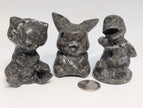 Yooperlite Pokémon‑Inspired Carvings — UV Fluorescent Crystal Figures (2.25–2.75 in, 110–295 g)
