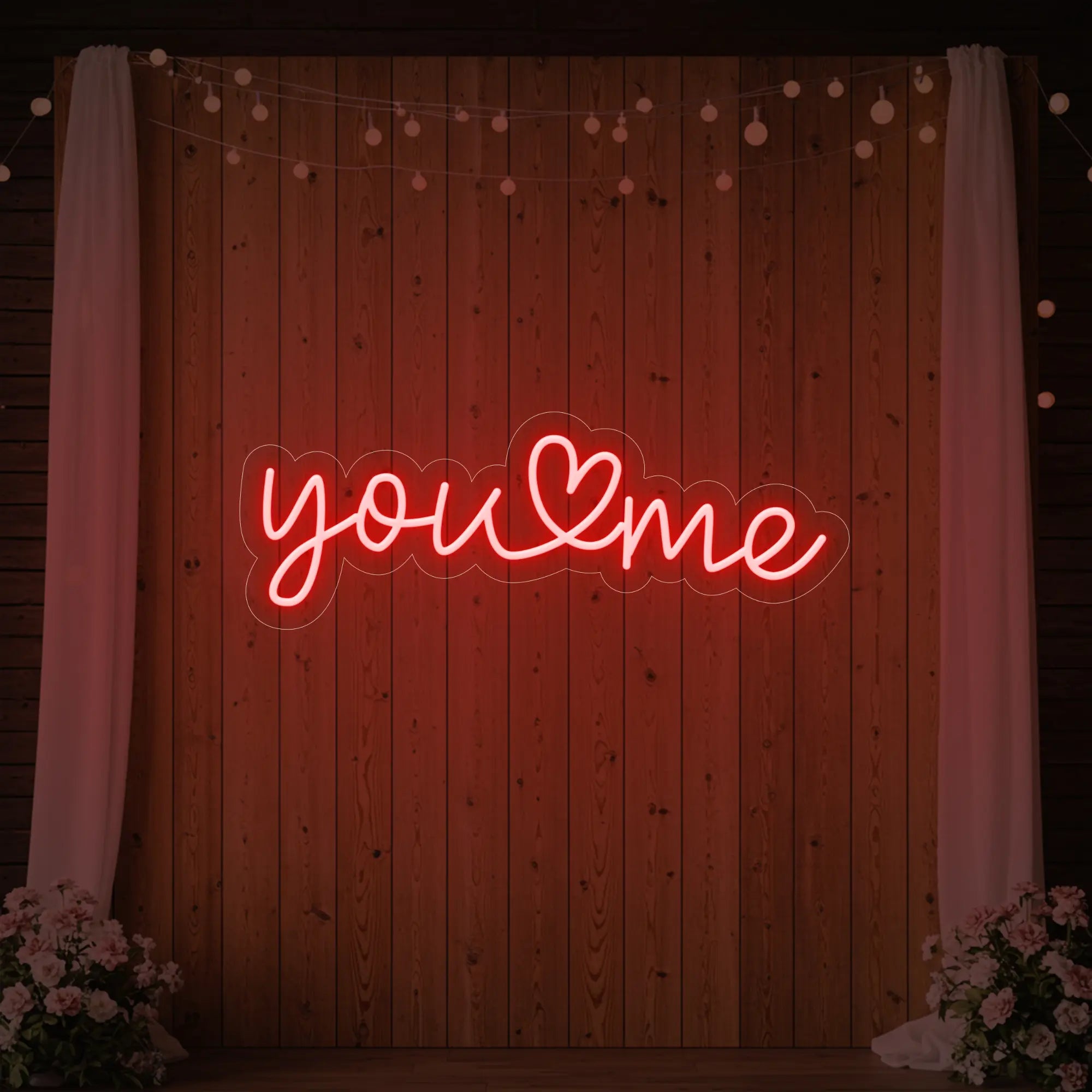 You Heart Me Neon Sign