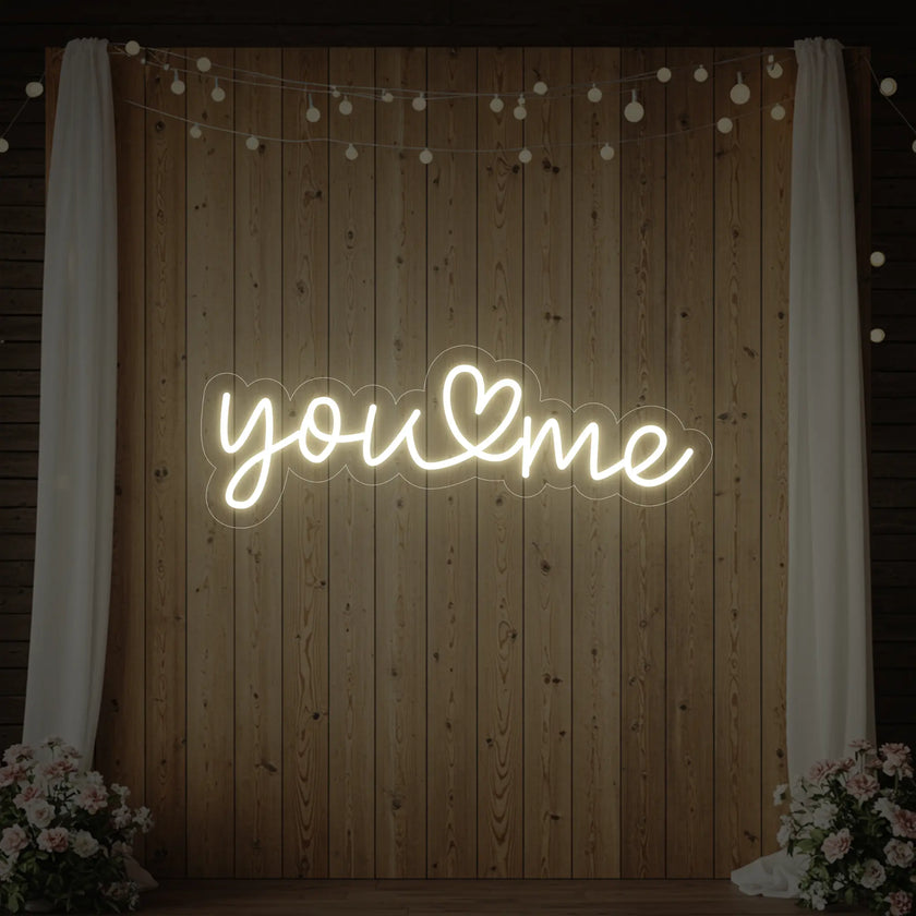 You Heart Me Neon Sign