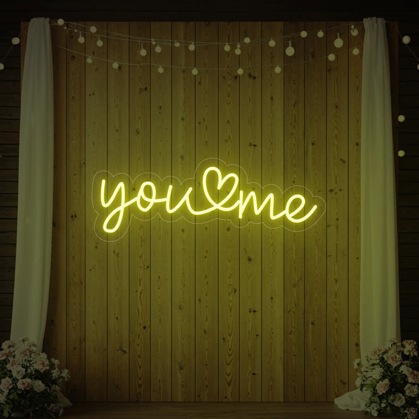 You Heart Me Neon Sign
