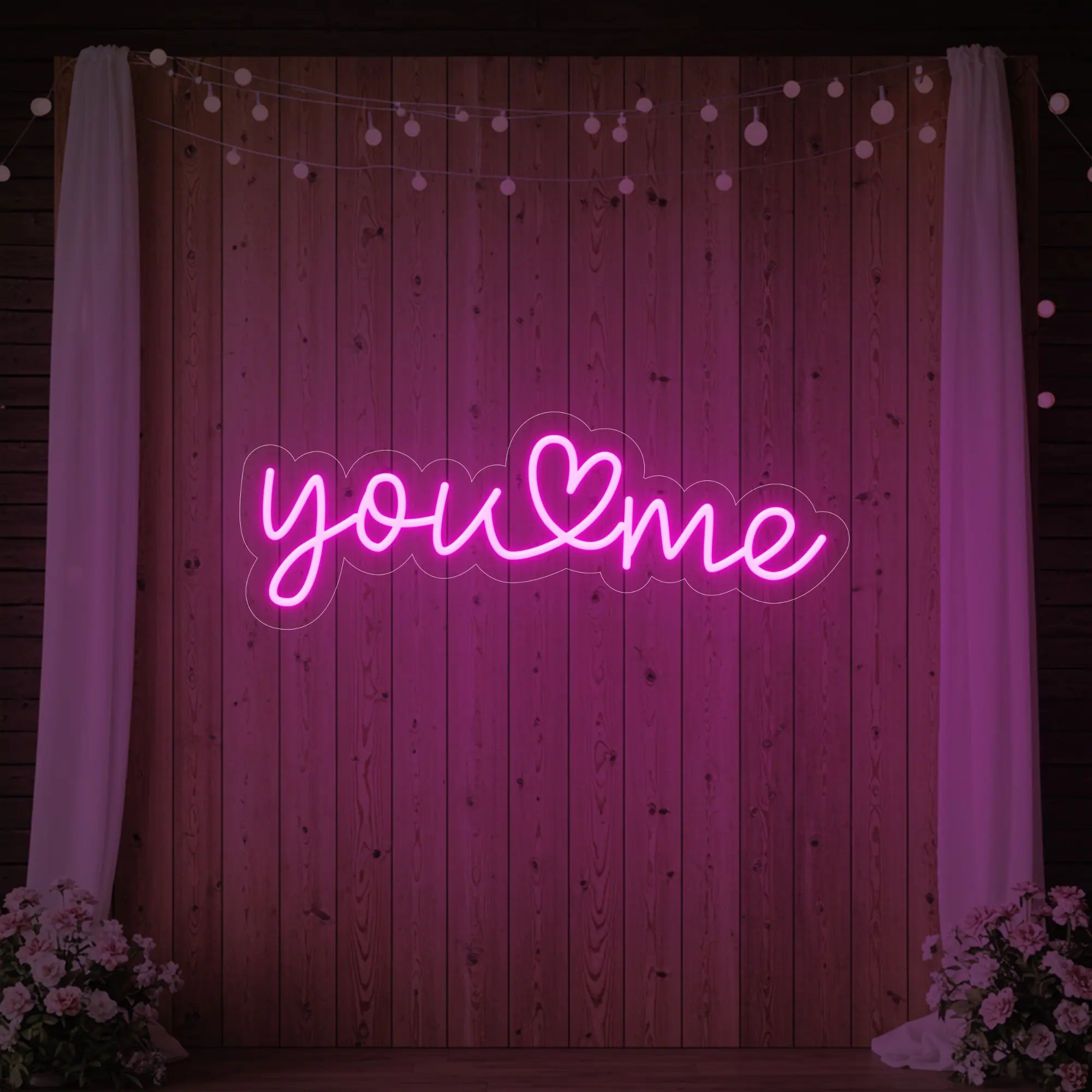 You Heart Me Neon Sign