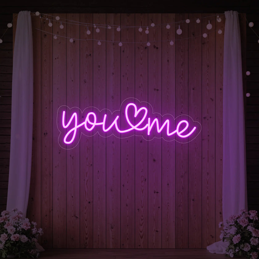 You Heart Me Neon Sign