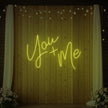 You+Me Neon Sign