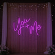 You+Me Neon Sign