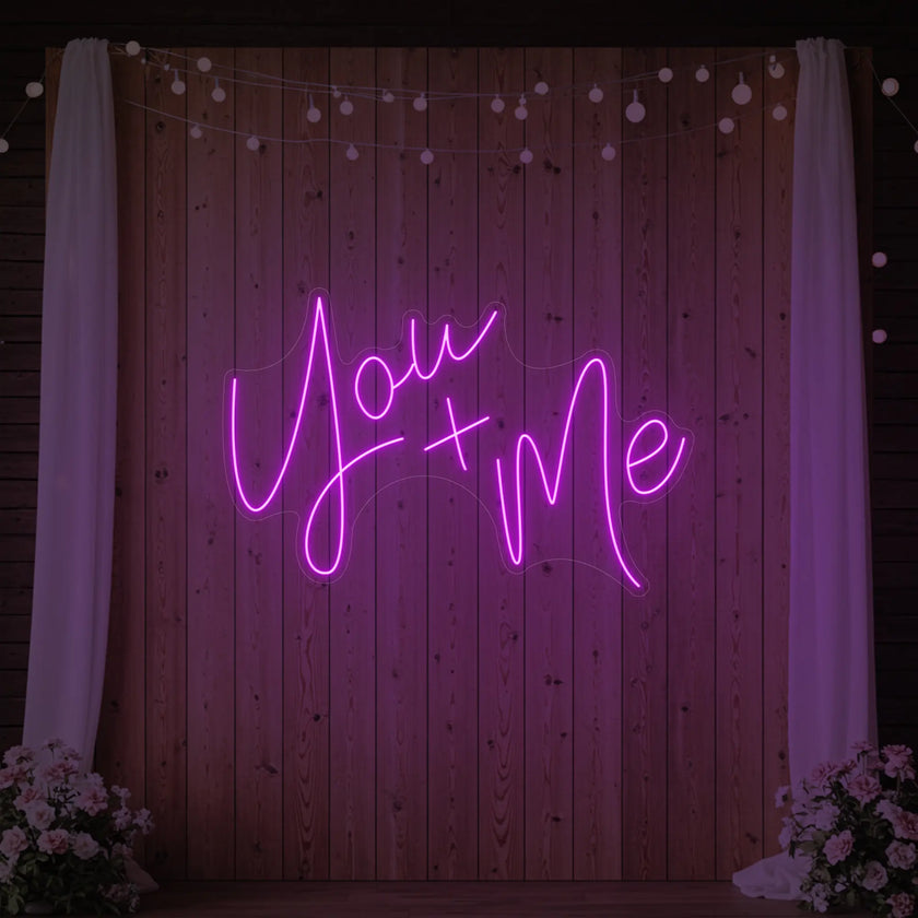 You+Me Neon Sign
