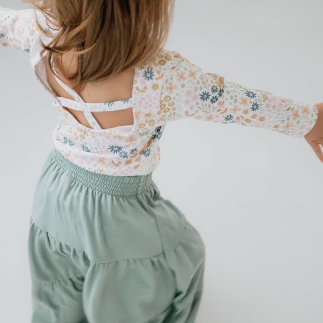Youth Bamboo Audrey Bodysuit | Pastel Blooms