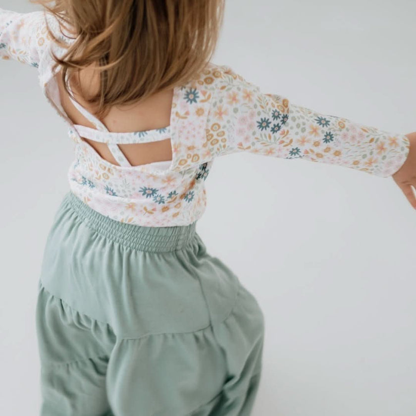 Youth Bamboo Audrey Bodysuit | Pastel Blooms