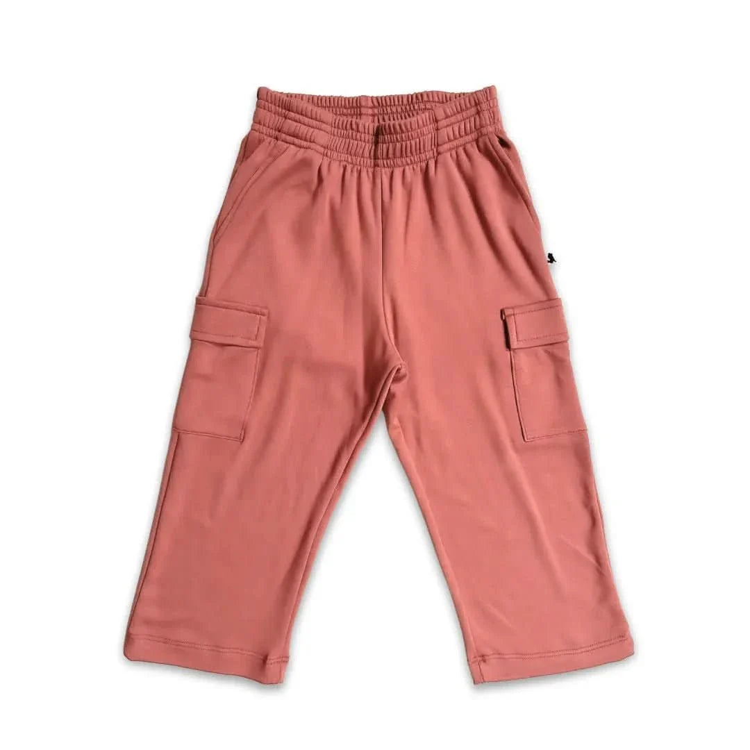Youth Bamboo Cargo Pants | Burnt Brick