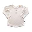 Youth Bamboo Henley Long-Sleeve Shirt | Cream
