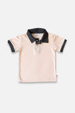 Youth Bamboo Polo Shirt | Blush Charcoal
