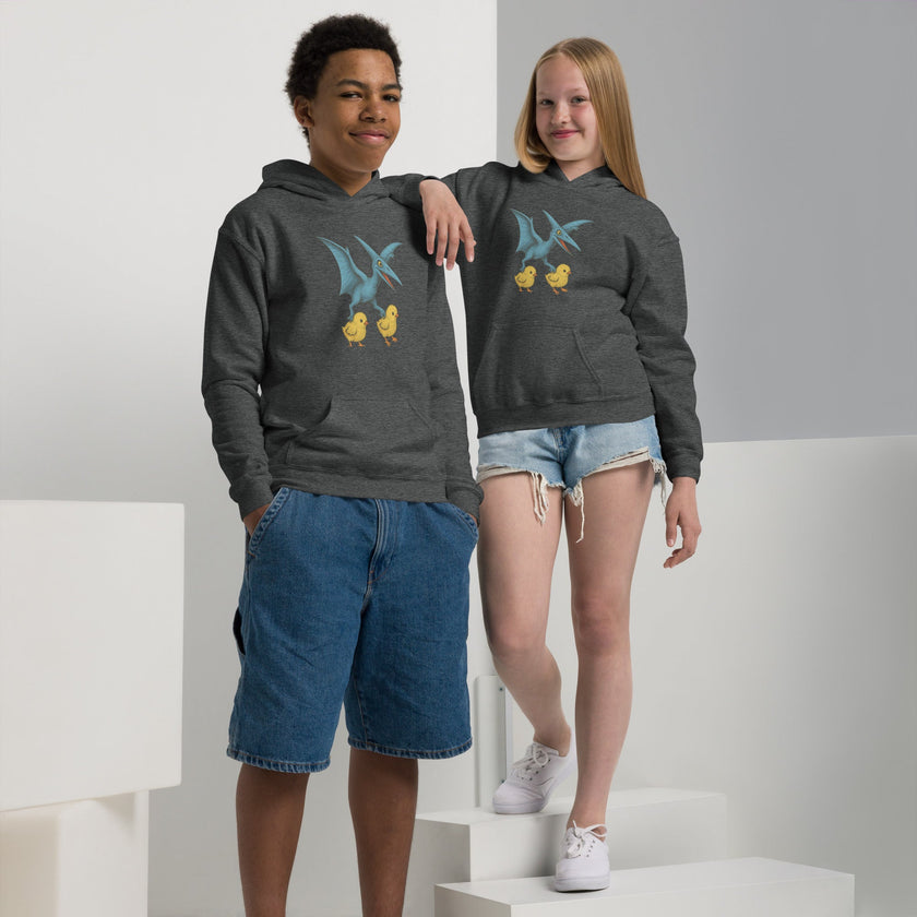 Chickasaurous Pteropoultry Youth heavy blend bunny hug (hoodie)