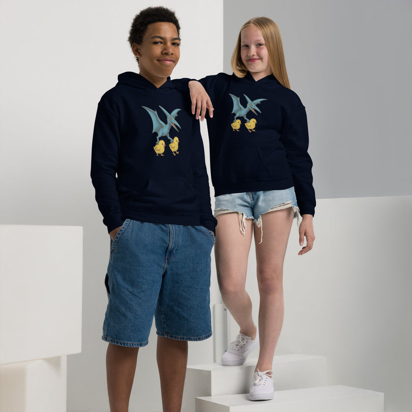 Chickasaurous Pteropoultry Youth heavy blend bunny hug (hoodie)
