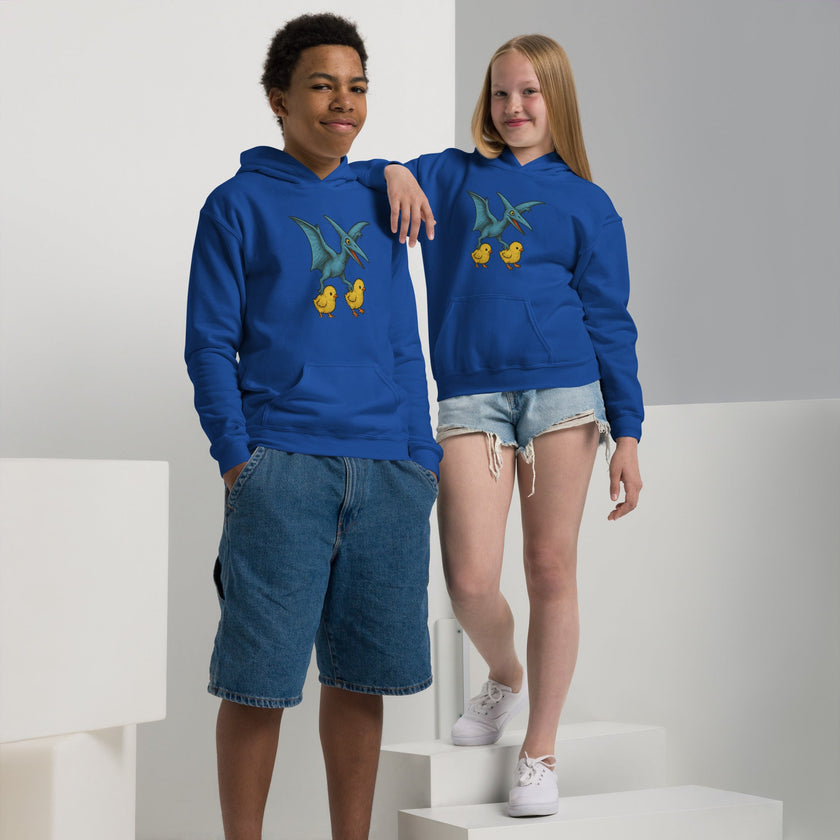 Chickasaurous Pteropoultry Youth heavy blend bunny hug (hoodie)