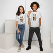 Paper peace Youth t-shirt - Panda with a stack of textbooks