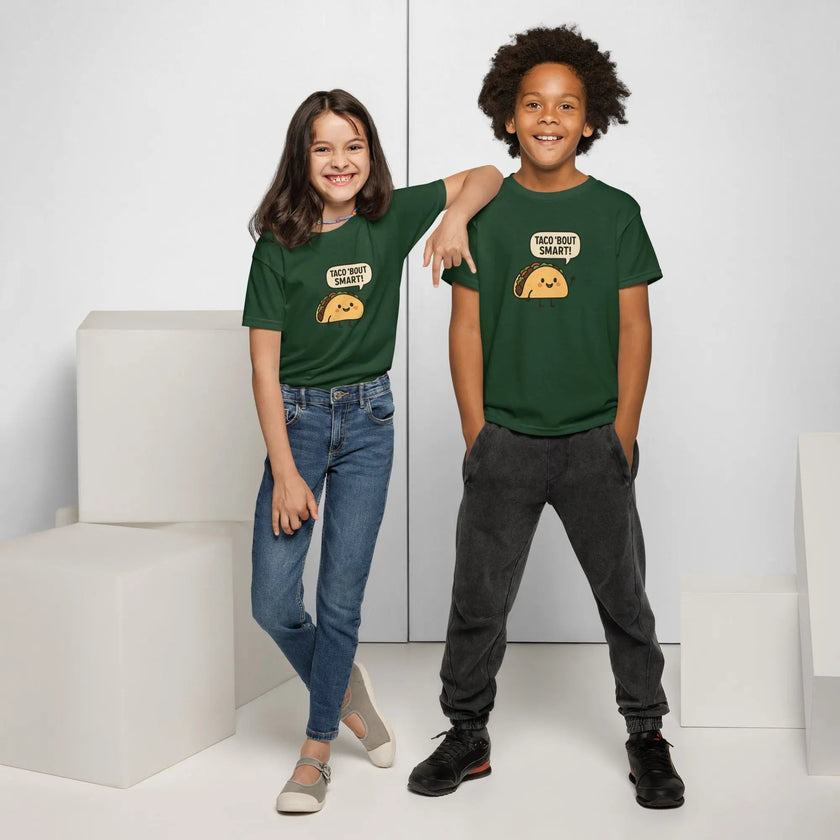 Paper peace Youth t-shirt - “Taco Bout Smart”