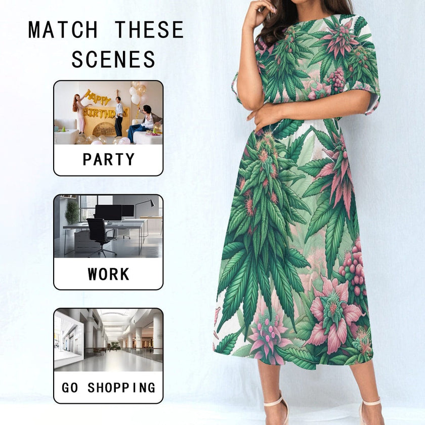 Pink Haze Pocket Waist Dress