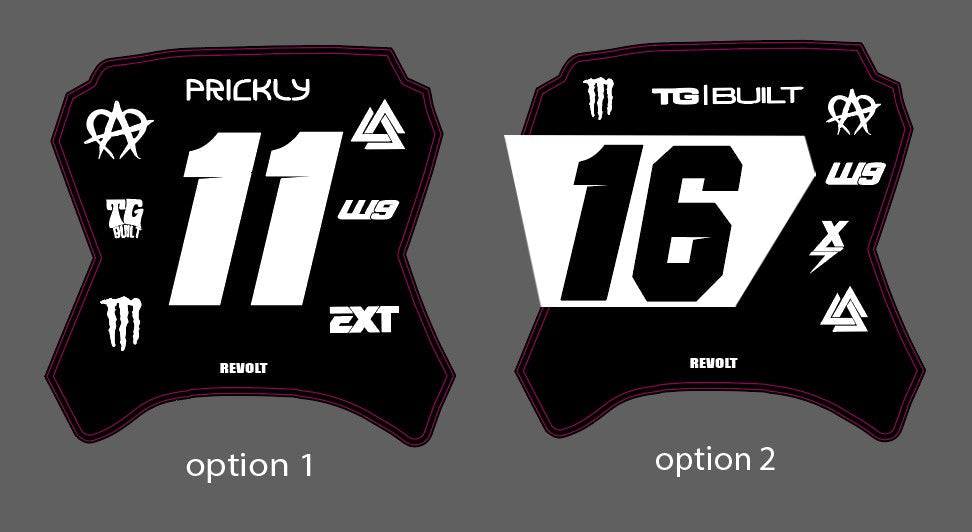 yozma front plate decal