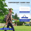 Soozier Set of 2 Soccer Nets for Backyard, Portable Soccer Goal for Practice with Carry Bag